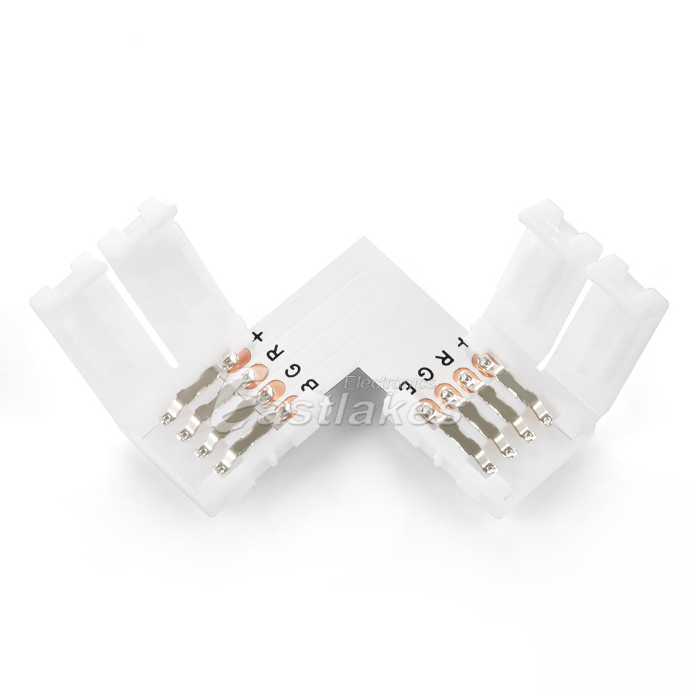 RGB LED Lighting Strip Right Angle and Extension Connector - Eastlakes Electronics